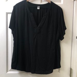 Old Navy Women’s Black Blouse Size XXL